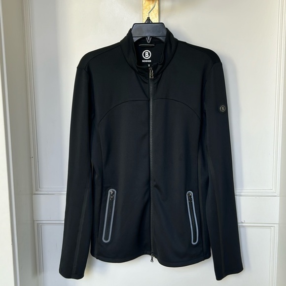 Bogner Women’s Black full zip Jacket Mid Layer New Size Large - Picture 1 of 12